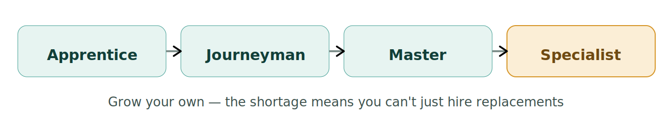 Figure 1: The technician pipeline