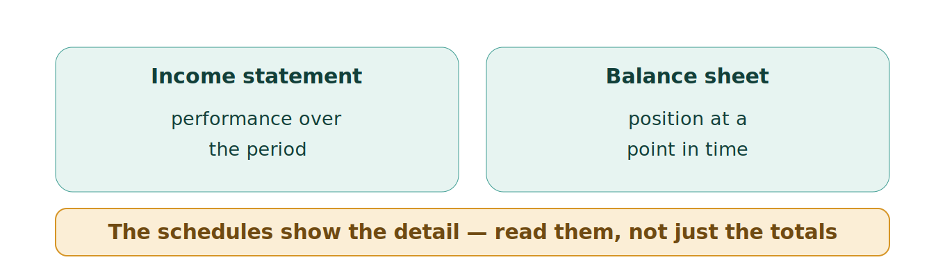 Figure 1: The financial statements