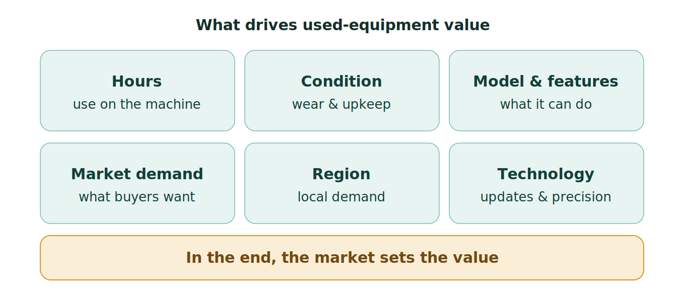 Figure 1: What drives used-equipment value