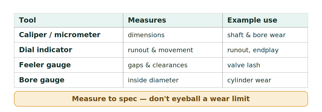 Figure 1: The core measuring tools