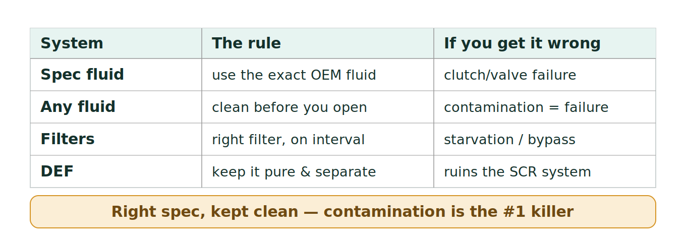 Figure 1: Fluid and filter disciplines