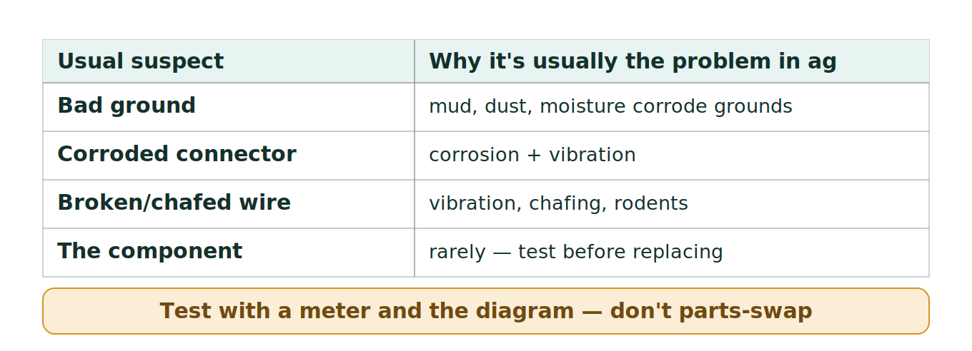 Figure 1: Where electrical faults actually live